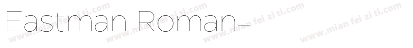 Eastman Roman字体转换